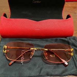 Cartier Men’s Sunglasses Red *Authentic